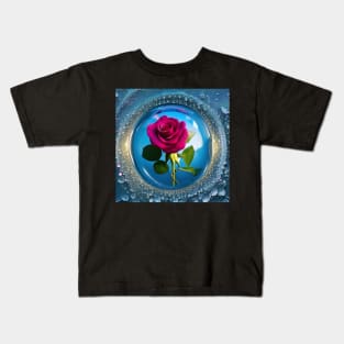 Rose in the glass ball Kids T-Shirt